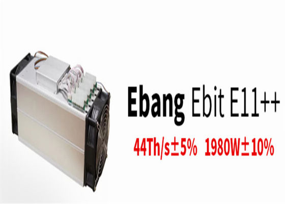 44TH / S 1980W آلة تعدين تشفير BTC مستعملة Ebit E11 ++ SHA256d