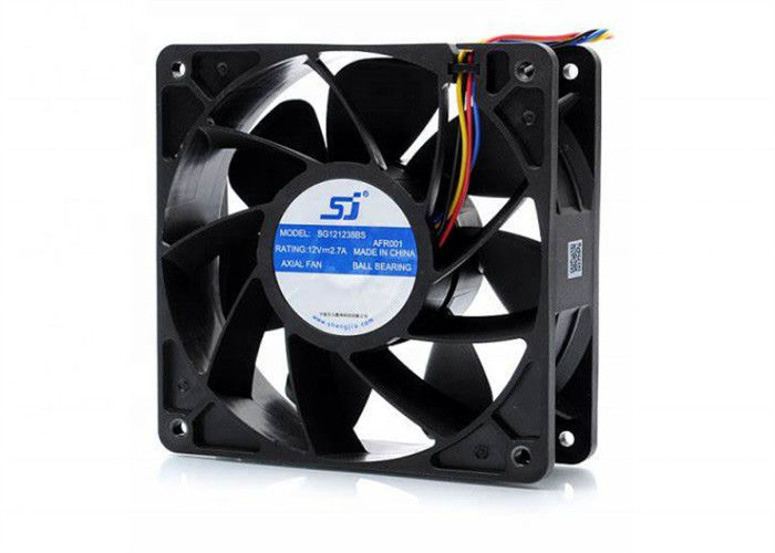 مروحة تبريد محورية عالية السرعة ، SG121238BS 2.7A S7 S9 مراوح تبريد على شكل رف الخادم 250 جرام