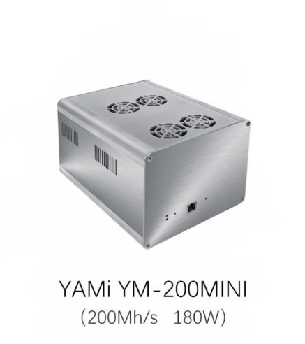2022 العلامة التجارية الجديدة YAMI Tech ETH ETC Asic Miner YM-200 MINI 200M 180W Ethash Mining